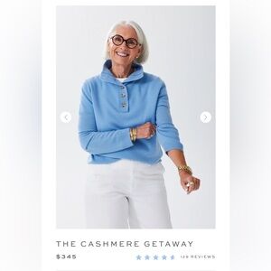 The Cashmere Getaway Sweater - Light Blue